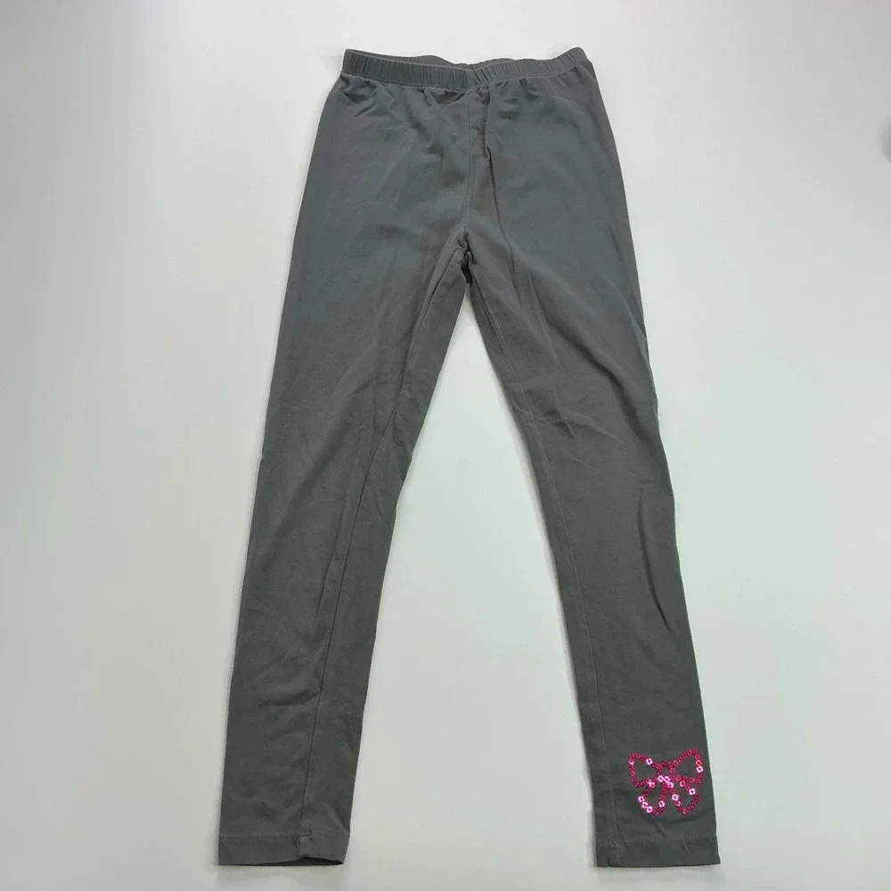 Carters Multi Leggings Bundle Kids Size 6 6X Navy Brown Grey Sequin Bow 4 Pack